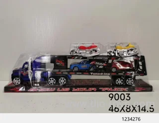 friction car with 4pcs free wheel car