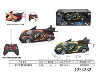 27MHZ rc car with light/spray not included battery