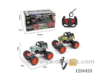 1:16 4ch Jeep RC Crawler 2 models mixed included battery