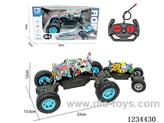 1:16 4ch RC Off-Road Crawler with Lights, 2 Colors Mixed