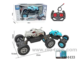 1:16 4ch RC Off-Road Crawler with Lights, 2 Colors Mixed, Battery Included