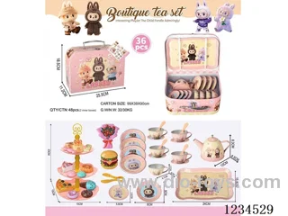 LABUBU tin tea set 36PCS