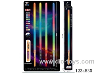 Alloy laser sword with gravity sensor vibration - 16 colors - battery included(90CM)