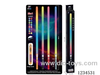 Alloy laser sword with gravity sensor vibration - 16 colors - battery included(90CM)