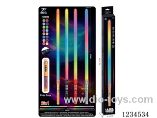 Alloy laser sword with gravity sensor vibration - 16 colors - battery included(2PCS, combined length 180 cm)