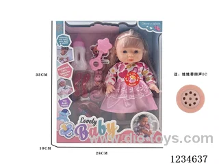 14-inch empty body doll with accessories + 4 IC