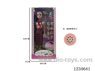 22-inch empty body Barbie with accessories + IC