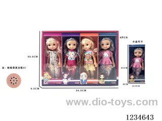 10-inch empty body doll with IC 4PCS