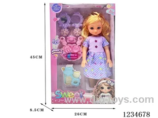 18-inch Empty Body 3D Eye Doll with English Song IC + Accessories
