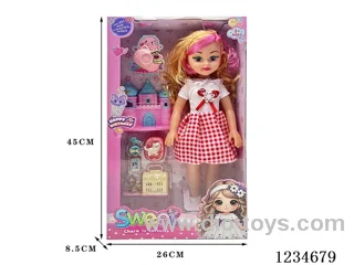 18-inch Empty Body Doll with English Song IC + Accessories