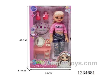 18-inch Empty Body Doll with English Song IC + Accessories