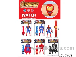 Electronic watch with doll set