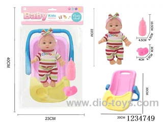 22cm doll + handbag/dining table