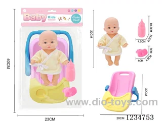 22cm doll + handbag/dining table