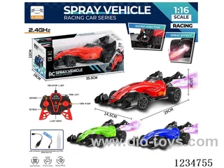 2.4G 5ch rc car with light/spray included battery