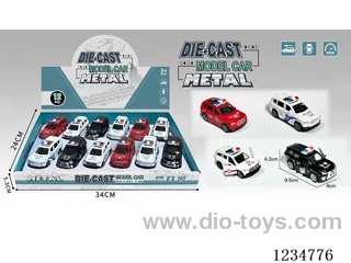 1:43 pull back alloy car 12PCS