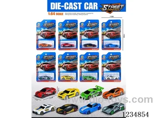 1:64 free wheel alloy car 8 mixed