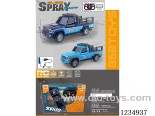 1:18 6ch rc car with light/spray included battery