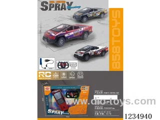 1:16 6ch rc car with light/spray included battery