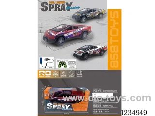 1:16 5ch rc car with light/spray included battery
