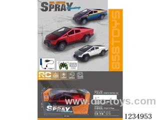 1:16 5ch rc car with light/spray included battery