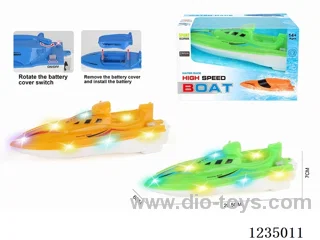 B/O Motorboat with Lights (not included battery)