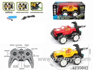 10ch rc stunt car W L/M/spray included battery