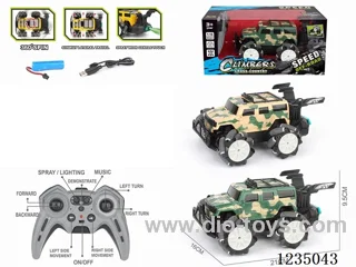 10ch rc stunt car W L/M/spray included battery