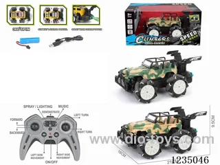 10ch rc stunt car W L/M/spray included battery