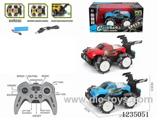 10ch rc stunt car W L/M/spray included battery