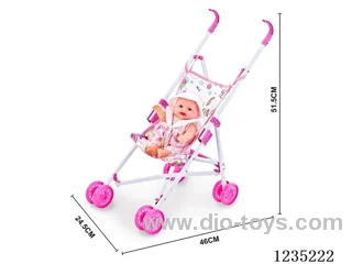 Iron Pushcart + 10-inch Doll with music
