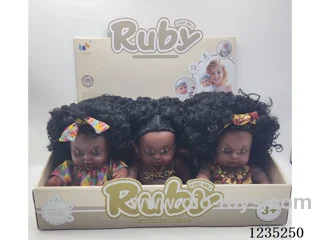 10-inch Full-Body 12-Sound Black Girl Doll 9PCS included battery