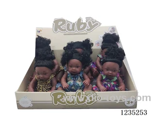 12-inch fully molded 12-sound black female doll 6PCS included battery