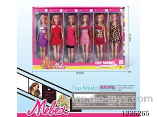 11.5-inch Jointed Fashion Barbie/6PCS