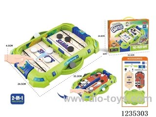 Hockey table/scoreboard game (2-in-1)
