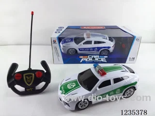 1:16 4ch RC Lamborghini SUV Police Car with light included battery