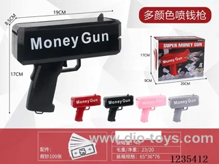 Money Gun with 100 Banknotes