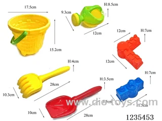 6PCS beach buckets