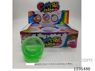 Slime 110g 12-Color Transparent Crystal Clay(12PCS)