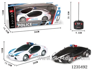 4ch Black Window BMW Police Car (with Headlights) not included battery
