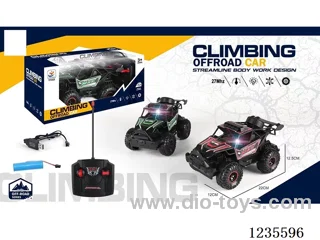 1:18 4ch off-road RC car (lights, included battery)