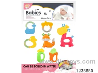 Boiled tooth gel rattle 7PCS