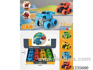 12PCS inertial 4WD car