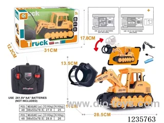 4ch rc clamp wood engineering vehicle (included battery, 3.7V lithium battery)
