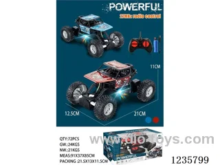 1:20 alloy rubber tire climbing rc car (27MHZ, 4ch)2 colors mixed included battery