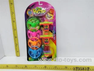 Handle spinning top flying saucer