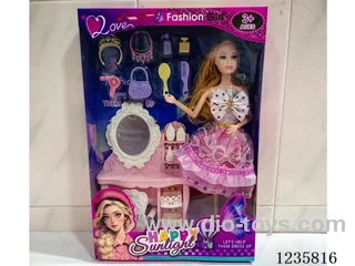 11-inch 9-joint solid Barbie with accessories
