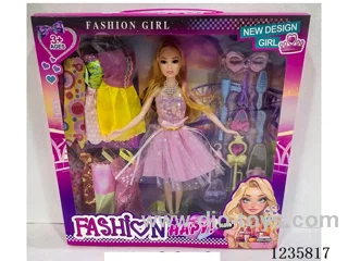 11-inch solid thigh Barbie doll with accessories