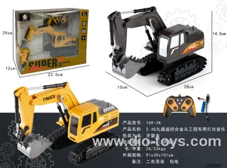 2.4G 9ch RC Alloy Head Construction Vehicle W L/M Included Battery