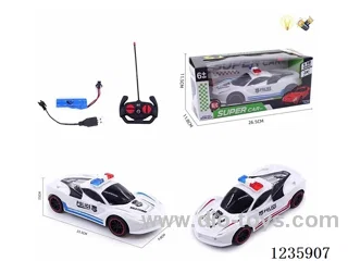 1:18 4ch RC Ferrari Police Car with Lights included Battery + USB Cable